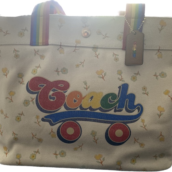 Brand New Multi Color Coach Bag includes matching wallet! - Picture 9 of 9